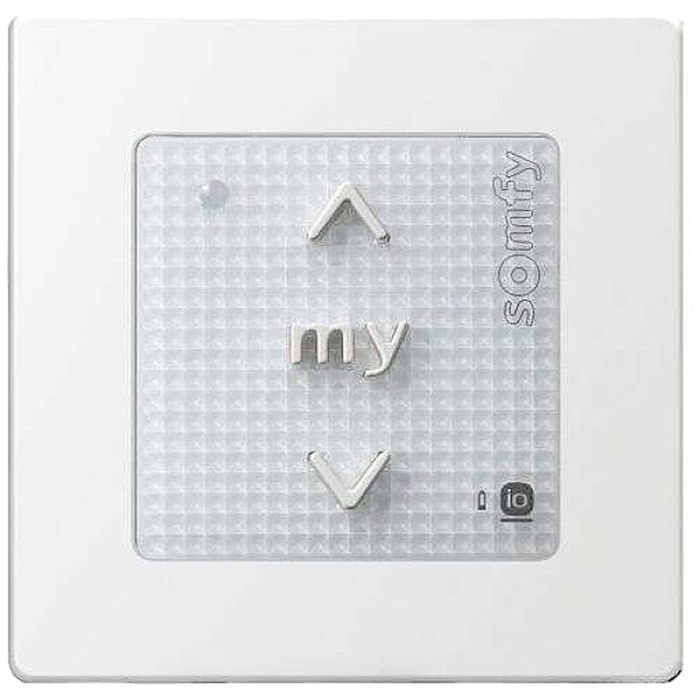 Somfy 1811066 - Smoove Origin io | Commande radio murale sans fil | Technologie io-homecontrol | Pour commander 1 moteur ou 1 groupe de moteurs radio io-homecontrol