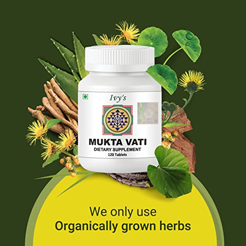Ivy's Mukta Vati Herbal Tablets for High Blood Pressure Natural
