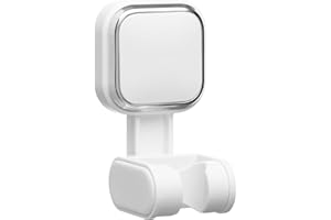 TAILI Shower Head Holder Suction Cup No Drilling Waterproof & Height Adjustable Wall Mounted Shower Head Bracket Large Angle 