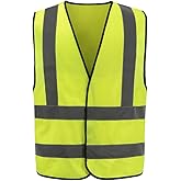 AYKRM 12 colour High visibility viz vest hi vis viz reflective work construction safety vest (XS-8XL)