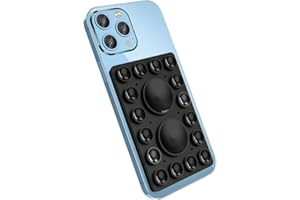 CMZZ Silicone Suction Phone Holder Mount,Silicon Adhesive Phone Accessory for iPhone and Android, Hands-Free Mirror Shower Phone Holder,TikTok Videos and Selfies (Black, Single Sided)