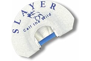 SLAYER CALLS CALL THE WILD Slayer Calls Clearwater Series – The Maniac Elk Diaphragm Call – Premium .003 Latex Reed for Deep Bugles, Grunts & Cow Sounds – Durable, Realistic Elk Call – White – Made in The USA