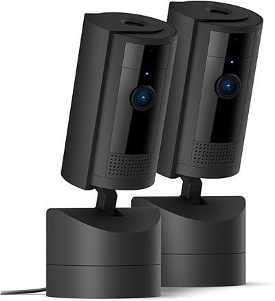 Bewegliche Ring-Innenkamera (Pan-Tilt Indoor Camera) | Plug-in-Überwachungskamera für Haustierbesitzer | 360° schwenkbar, 169° neigbar | 2 Sicherheitskameras