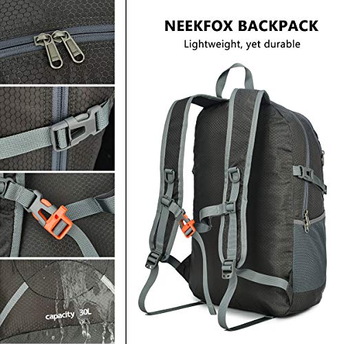 NEEKFOX Lightweight Packable Hiking Backpack 30L Travel Hiking Daypack