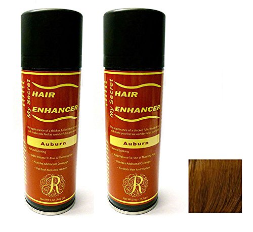 My Secret Hair Enhancer AUBURN for thinning hair loss 5 ounce, Two Pack