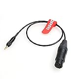 DRRI XLR 3pin Female to Locking 3.5mm Adapter Cable