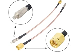 Boobrie SMA to TS9 Coaxial Cable RF Coax Adapter Cable SMA Male to TS9 Female Straight Connector Jumper Cable RG316 Extension Low Loss 5.9 Inch Pack of 2