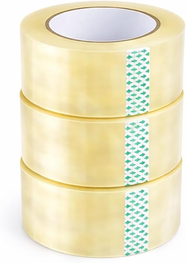 1ABOVE Clear Packing Tape 48mm x 66m 3 Rolls 54 Micron Heavy Duty Adhesive