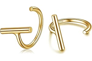 CHIC & ARTSY 925 Sterling Silver Half Hoop Earrings for Women, Small Huggie Hoops Set with Ball Bar Star Moon Cross & Pearl, Lightweight Comfort Fit Everyday & Sleep Earrings