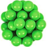 Bayside Candy 1" Large Gumballs - Colored Gumball Collection - Gumball Machine - Green Gumballs 1" Large (1LB)