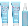 Umberto Giannini Thirsty Curls Curl Kit - Hydrating Shampoo & Conditioner, Overnight Treatment Mask & Curl Styling Lotion - for Dry & Dehydrated Curls