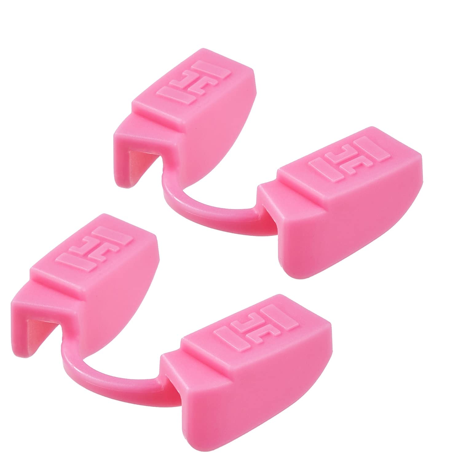 Powerlifting Mouthguard for All Strength Training Sports, Fitness Mouthpiece with Slim Design,Perfect Protective Gear in Gyms (2 Pack Pink)