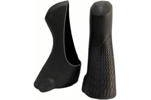 NELboNs Bike Brake Levers Hoods Compatible with ST-R2000/R3000/R3030 Silicone Grips Protector, 1 Pair, Black