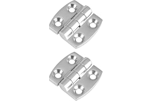 AMYSPORTS Heavy Duty Boat Hinge Strap Mirror Polished Marine Hinges Mount Hardware Hatch Stainless Hinge Door Corrosion Resis