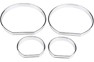 for E46-Senyar 4pcs Car Gauge Decoration Frames Plastic Front Dashboard Speedometer Gauge Decoration Frame Dial Rings Trim fo