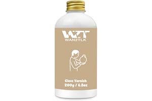 WAN2TLK 200ml Air Dry Clay Glaze, Clear Clay Varnish for Air Dry Clay Pottery, Waterproof and Scratch Resistant, Design for Air Dry Clay (Gloss Varnish)