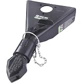 JRS Farm Parts Black A-Frame Trailer Coupler, Fits 2-Inch Hitch Ball, 5,000 lbs Capacity | Heavy Duty Steel Tongue Coupler for Utility, Cargo Trailers
