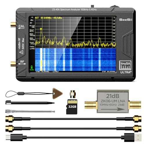SeeSii TinySA Ultra+ Spectrum Analyzer with