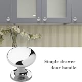 kuou 4 Pack Cabinet Door Knobs 25mm Round Chrome Stainless Steel Bedroom view 6