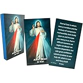 Westmon Works Divine Mercy Holy Card Bulk Pack Wallet Sized with Prayer on Back USA Made, Set of 10