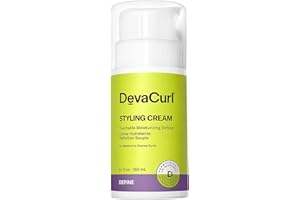 DevaCurl Styling Cream Touchable Moisturizing Definer, Curl Cream for Curly Hair, Defining, Anti Frizz Hair Product for Mediu