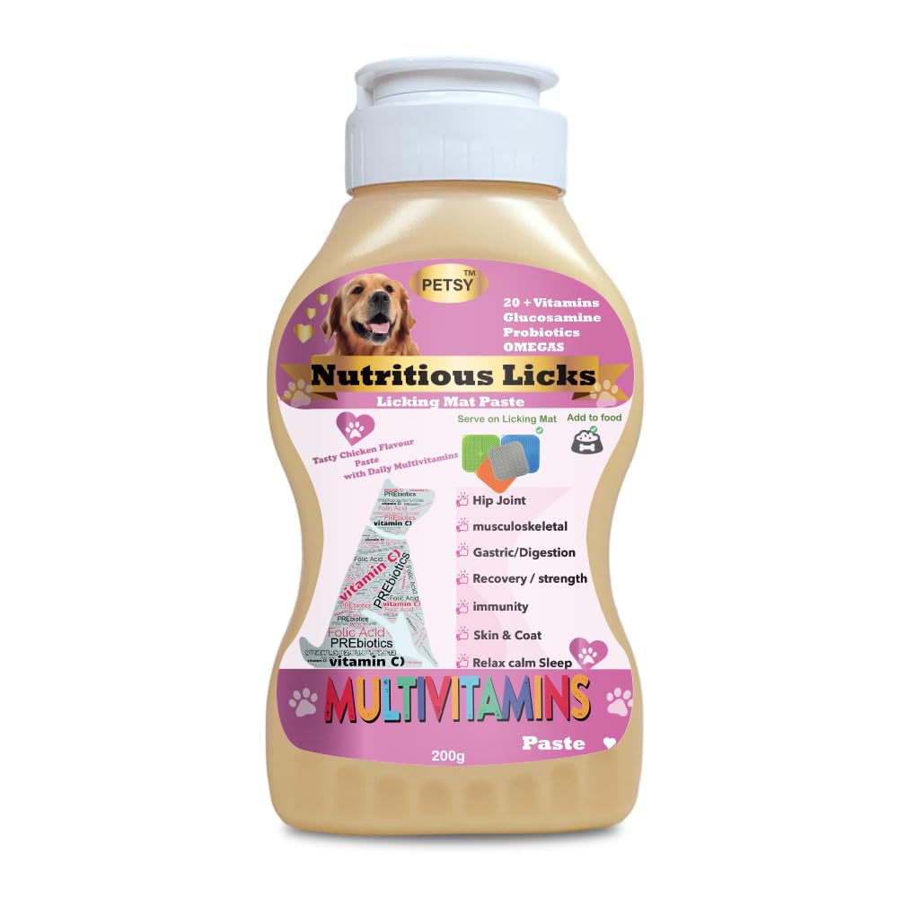 Nutritious Licking Mat Pastes for Dogs and Cats (200g Paste, MULTIVITAMINS chicken)