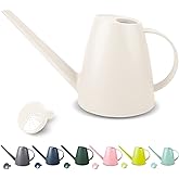 Watering Can for Indoor Plants, Small Watering Cans for House Plant Garden Flower, Long Spout Water Can for Outdoor Watering Plants 1. 8L 1/2 Gallon (White)