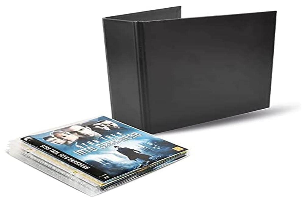 3L Blu Ray Storage Bundle Pack - 50 BluRay Sleeves & 2 Blu-Ray Binders/Holder Black Binder - 10265