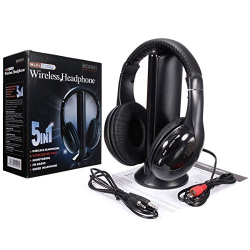 New in Stereo Wireless Headset Headphone+FM Transmitter for - Main Image