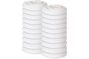 Chemsorb Water Absorbing Snake - Absorbs 1 Gal of Water, Oil, Moisture or Liquid – Sock Diking Tube 3.5” Dia & 48” L, SP30GA-S20 (Pack of 20), White