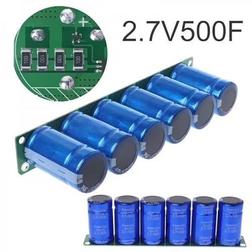Farad Capacitor 2.7V 500F 6 Pcs/1 Set Super Capacitance With