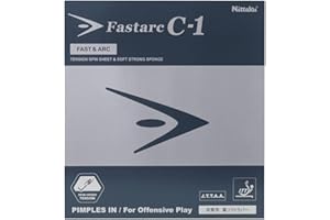 Nittaku NR8706 Fastark C-1 Table Tennis Rubber, Black, Medium