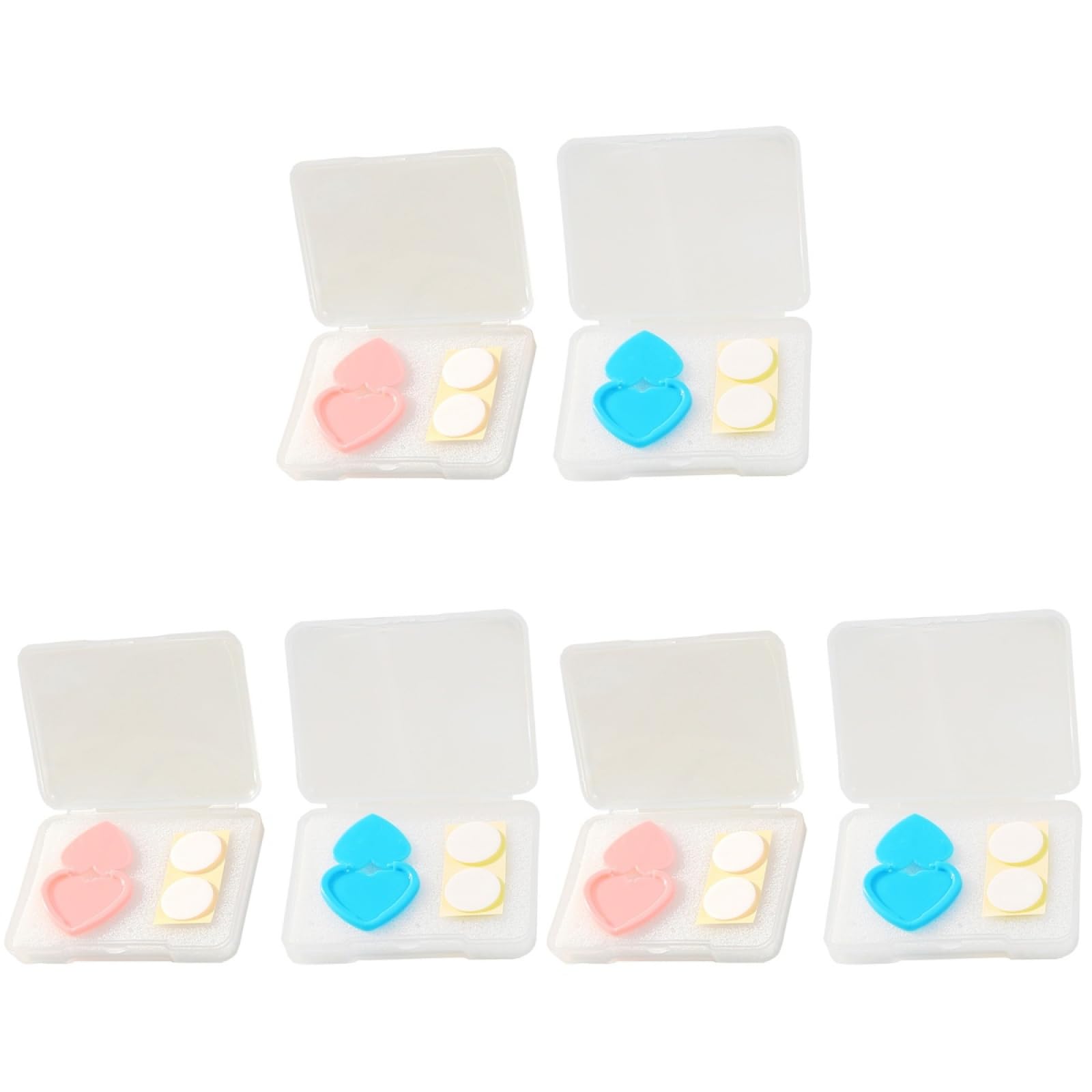 Tofficu 6 Pcs Diamond Art Light Pad Switch Covers, Led Board Protector Covers for DIY Drawing, Assorted Colors, Plastic, 2.5x2.0cm, Pink & Blue
