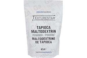 Pure Tapioca Maltodextrin for Molecular Gastronomy, 454g (1lbs) | Modern Cuisine, Convert High Fat Content Liquids Into Powde