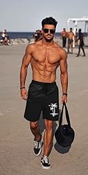 Lzzidou Men's Swim Trunks 9 Inch Inseam Bathing