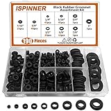 ISPINNER 190pcs Rubber Grommet Assortment Kit, 9