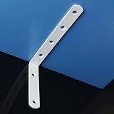 Sayayo EJ6207W 4P Stainless Shelf Bracket Corner 150x100mm White Finish view 7