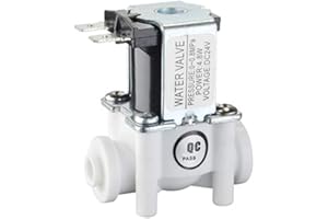 GENEDEY 3/8" DC 24V Solenoid Valve N/C Normally Closed Water Inlet Flow Switch