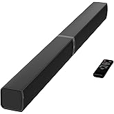 MZEIBO Sound Bar for Smart TV，80W Detachable Bluetooth Soundbar with Powerful Bass, 2-in-1 Home Theater Audio System, ARC/Optical/AUX Connectivity for TV/PC/Laptop/Game Console