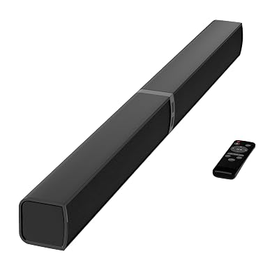 MZEIBO Sound Bar for Smart TV,80W Detachable Bluetooth Soundbar with Powerful Bass, 2-in-1 Home Theater Audio System, ARC/Optical/AUX Connectivity for TV/PC/Laptop/Game Console