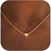 Mieoyue S925 Silver Heart Initial Necklace for Women.18 Inch Letter Choker Necklace Fine Jewelry