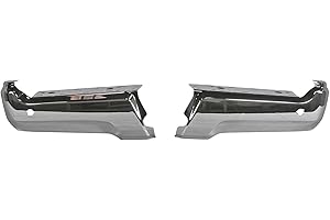 BUMPERS THAT DELIVER - Chrome, Steel Rear Right & Left Pair of Bumper Face Bar Ends Compatible with 2017-2022 Ford F-250 F-35