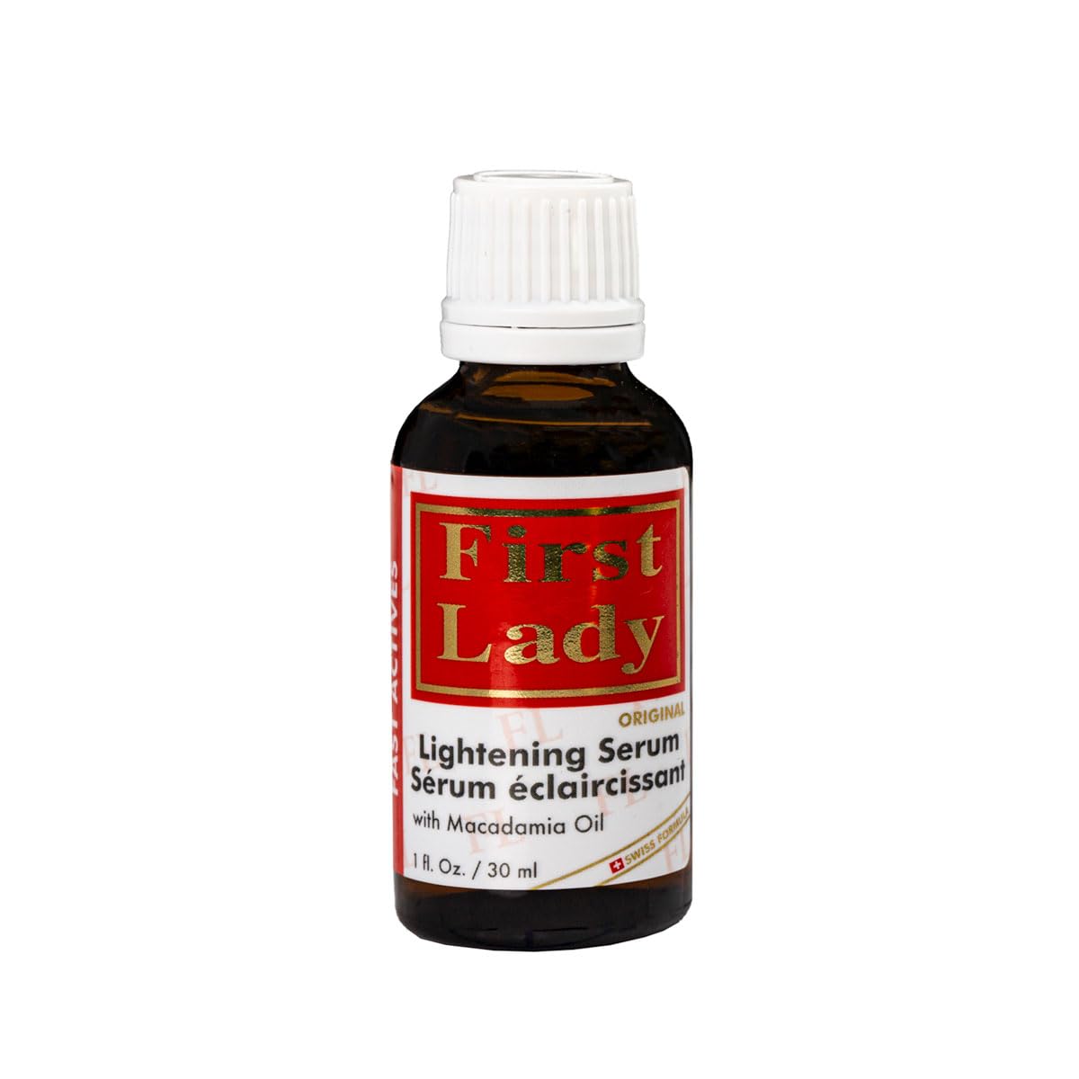 First Lady Skin Brightening Serum 30ml – Vitamin C, Niacinamide, Alpha Arbutin, Macadamia Oil & Amla – Dark Spot Corrector for Hyperpigmentation, Uneven Skin Tone & Dull Skin – Hydrating Glow Face