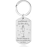 Good Friends Bestie Birthday Gifts for Her Keychain - Christmas Friendship Present Idea for Sister Coworker Roommate BFF