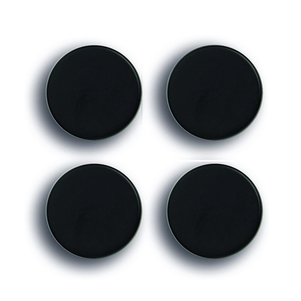 Zeller 11236 Magnet Set 4 Pieces Extra Strong Black Approx. 2.3 x 0.9 cm
