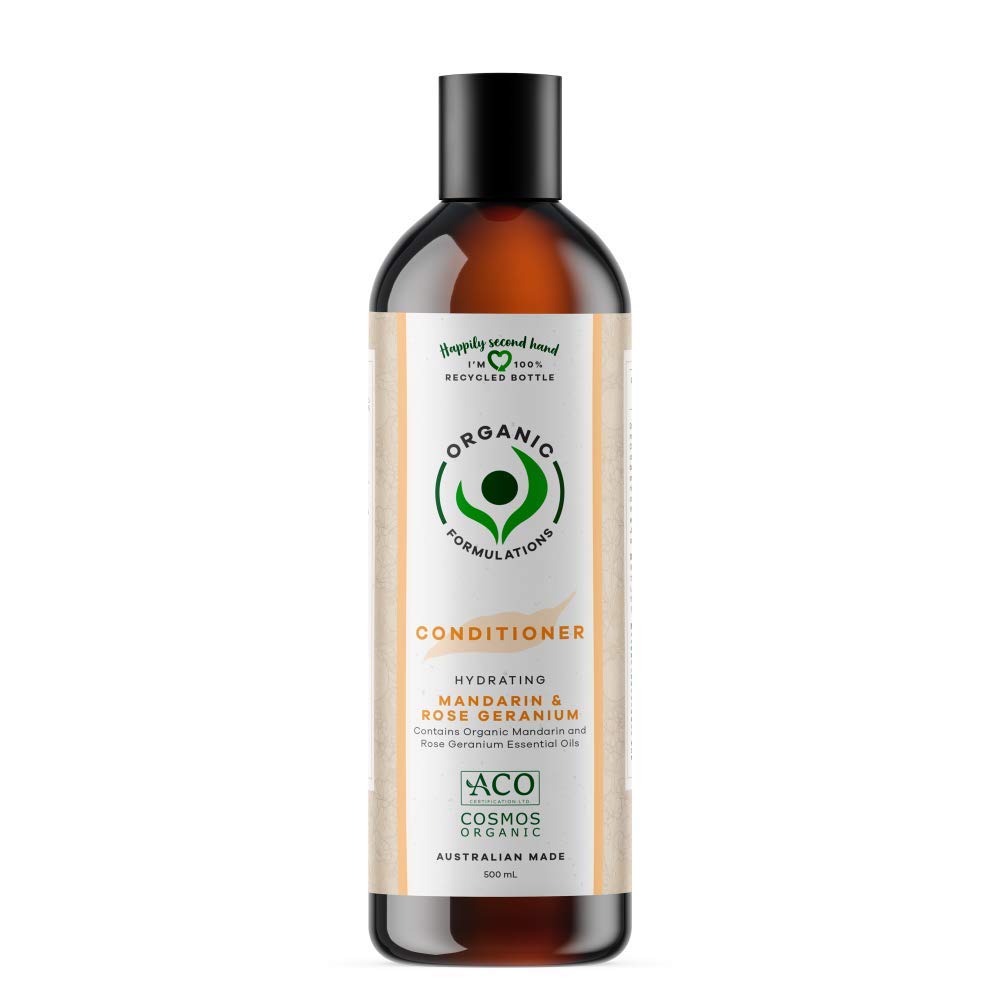 Organic Formulations Mandarin & Rose Geranium Conditioner 500mL | Dry Hair