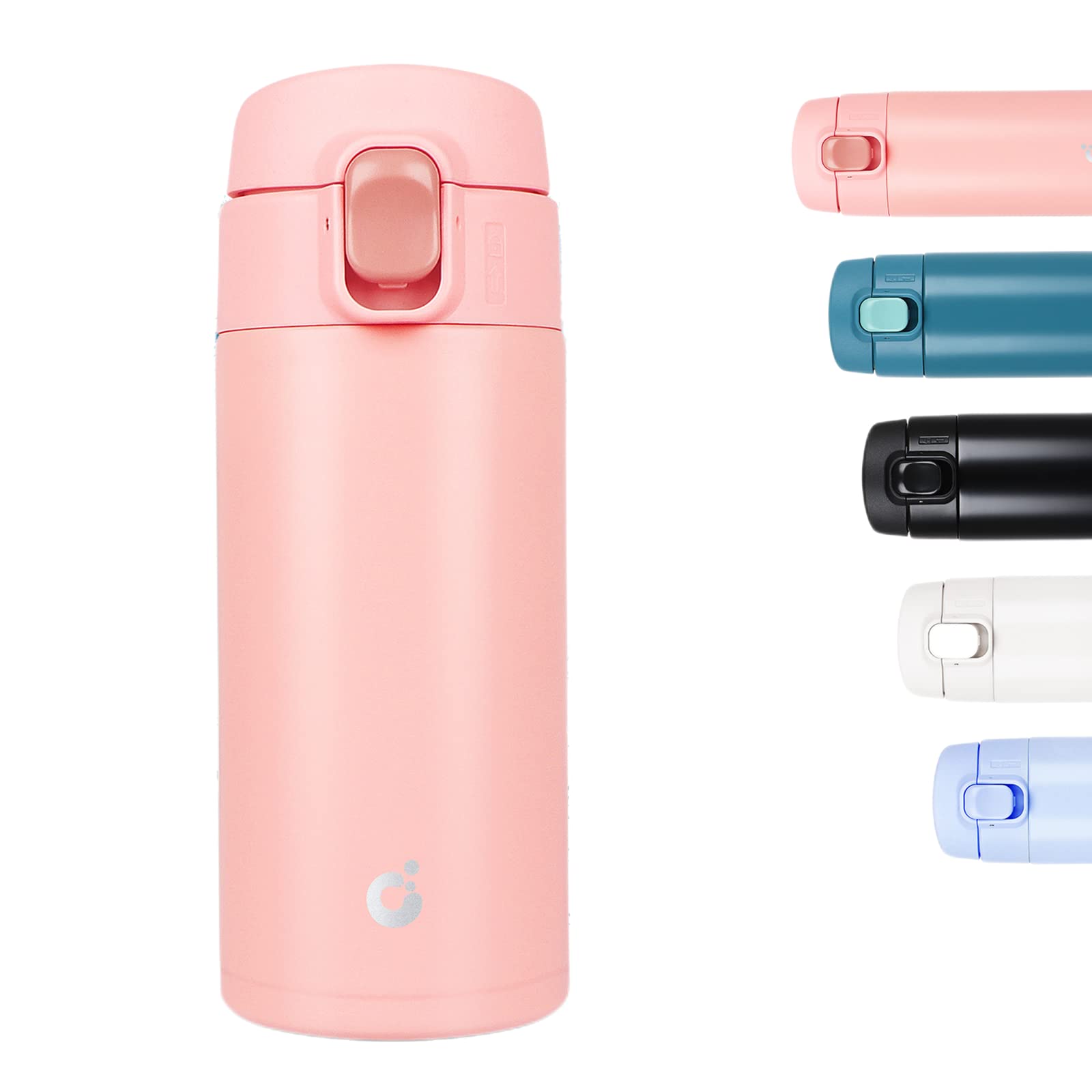 CodiCile Travel Mug, Reusable Coffee Cups with BPA-Free & Leakproof Lid,Coffee Flask for Hot and Cold Drinks,Double Wall Insulated Coffee Mug,Coral Pink,320ml