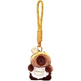 Plush Keychain Capybara Charm for Women Teens and Animal Lovers | for Handbags Purses Backpacks Car Keys | Birthday Gift (Headband)