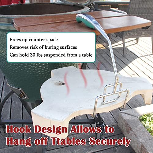 Mydracas Heavy Duty Plate Setter Lifter, BBQ Heat Deflector Tools Pizza