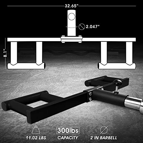 thumbnail image 2 of Barbell T-Bar Row Platform Post Insert Landmine, 360° Swivel Power Rack Attachment For 2-inch Olympic Bars, Weight Plate Holders For Back Exercises, Easy To Install 2 of 9